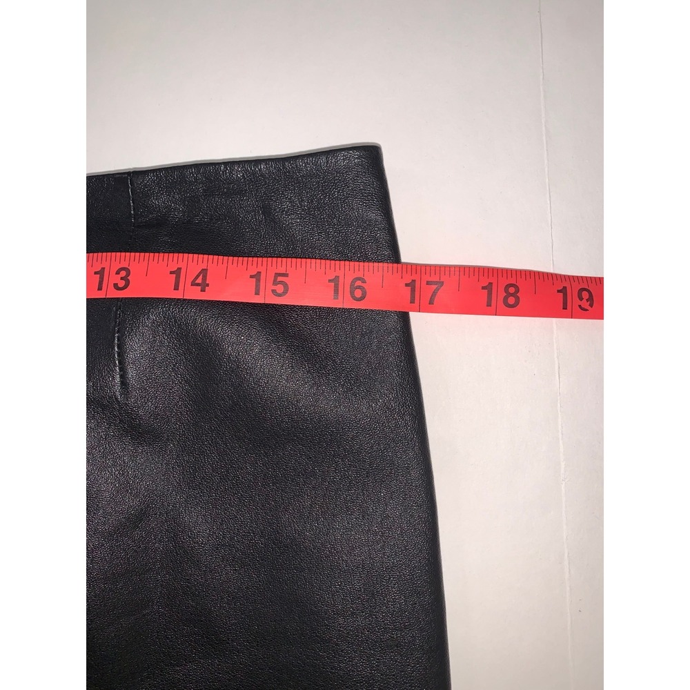 BB Dakota Women's Black 100% Leather Skirt Size 8 - Picture 9 of 9